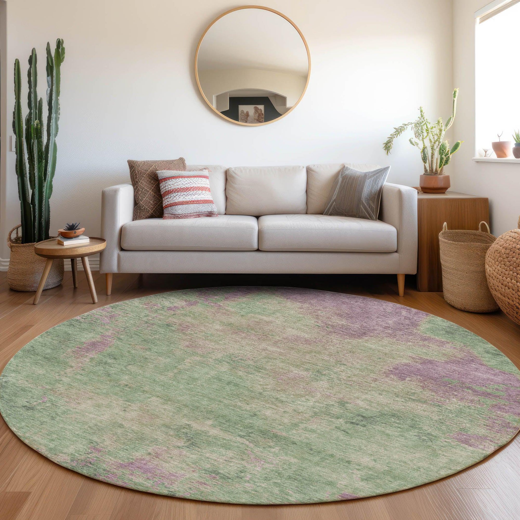 Addison Rugs Faerion Green Washable Indoor-Outdoor Rug