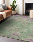Addison Rugs Faerion Green Washable Indoor-Outdoor Rug