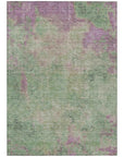 Addison Rugs Faerion Green Washable Indoor-Outdoor Rug