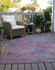 Addison Rugs Faerion Purple Washable Indoor-Outdoor Rug