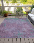 Addison Rugs Faerion Purple Washable Indoor-Outdoor Rug