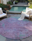 Addison Rugs Faerion Purple Washable Indoor-Outdoor Rug