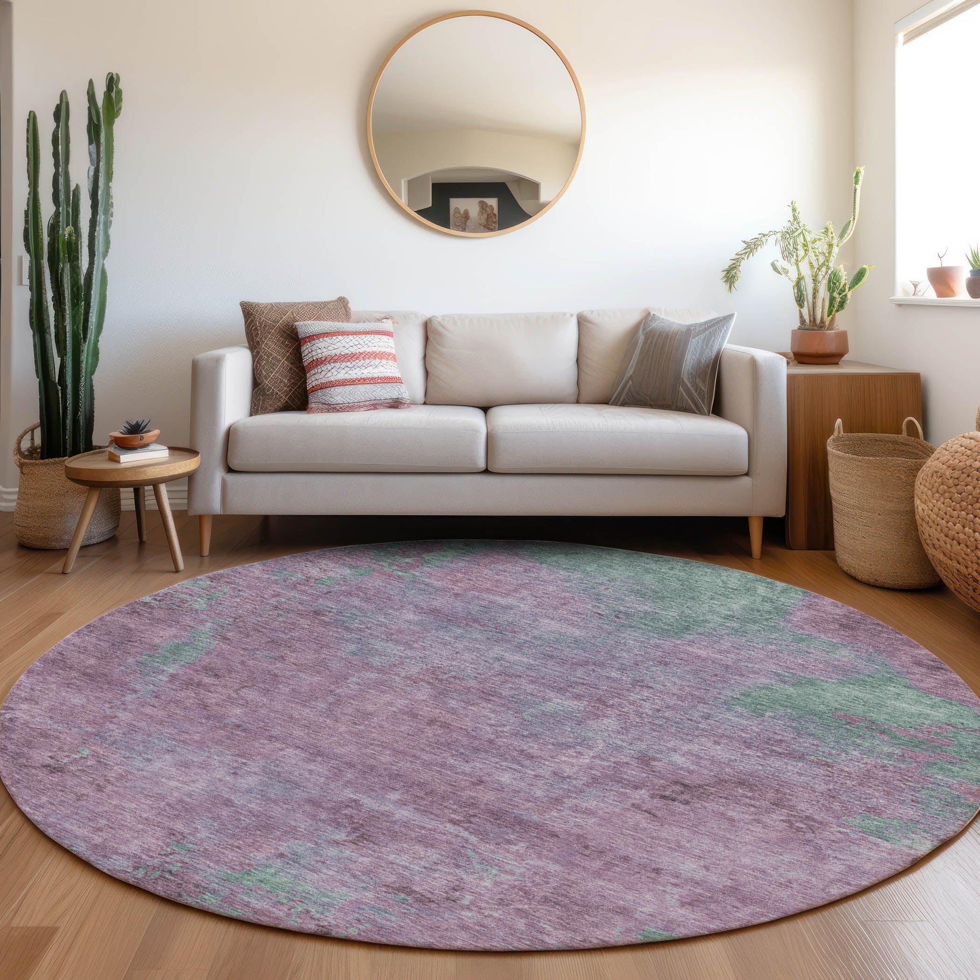Addison Rugs Faerion Purple Washable Indoor-Outdoor Rug