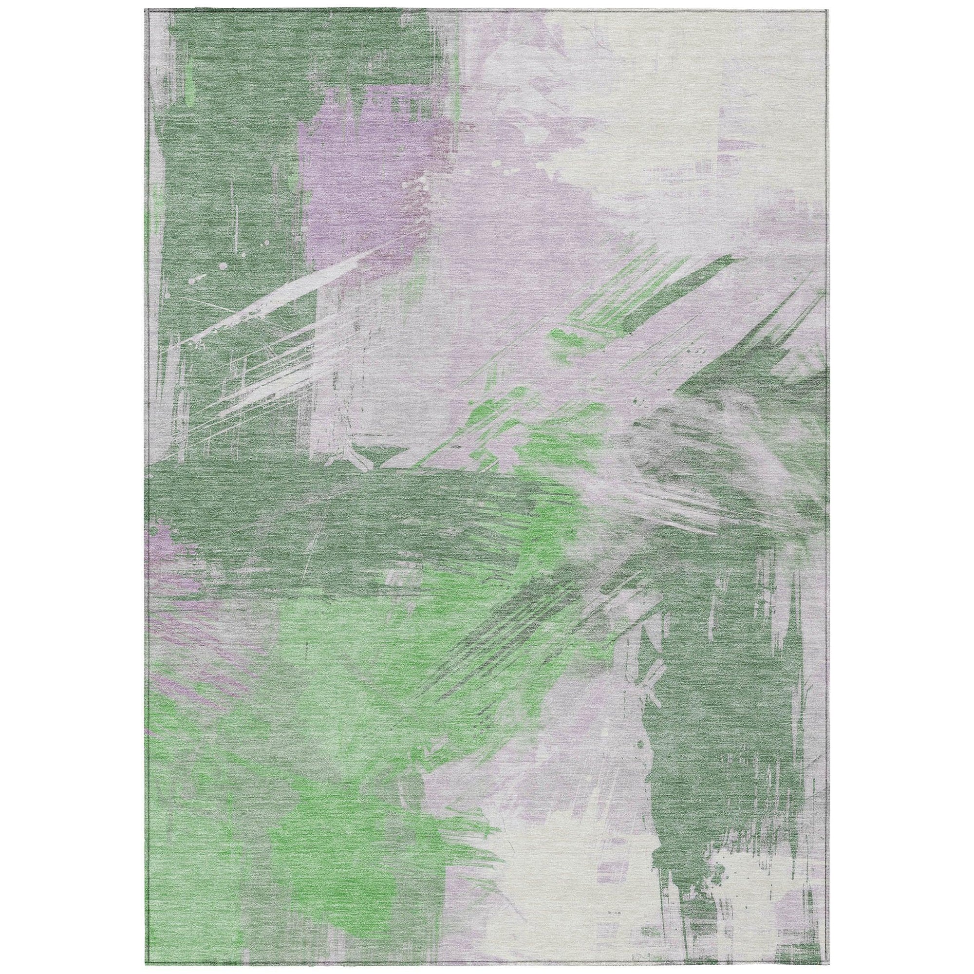 Addison Rugs Faerira Green Washable Indoor-Outdoor Rug