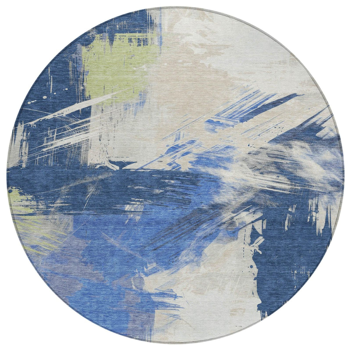 Faerira Blue Washable Indoor-Outdoor Rug - Area Rug, Ships in 2-3 Days - view 7
