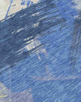 Faerira Blue Washable Indoor-Outdoor Rug