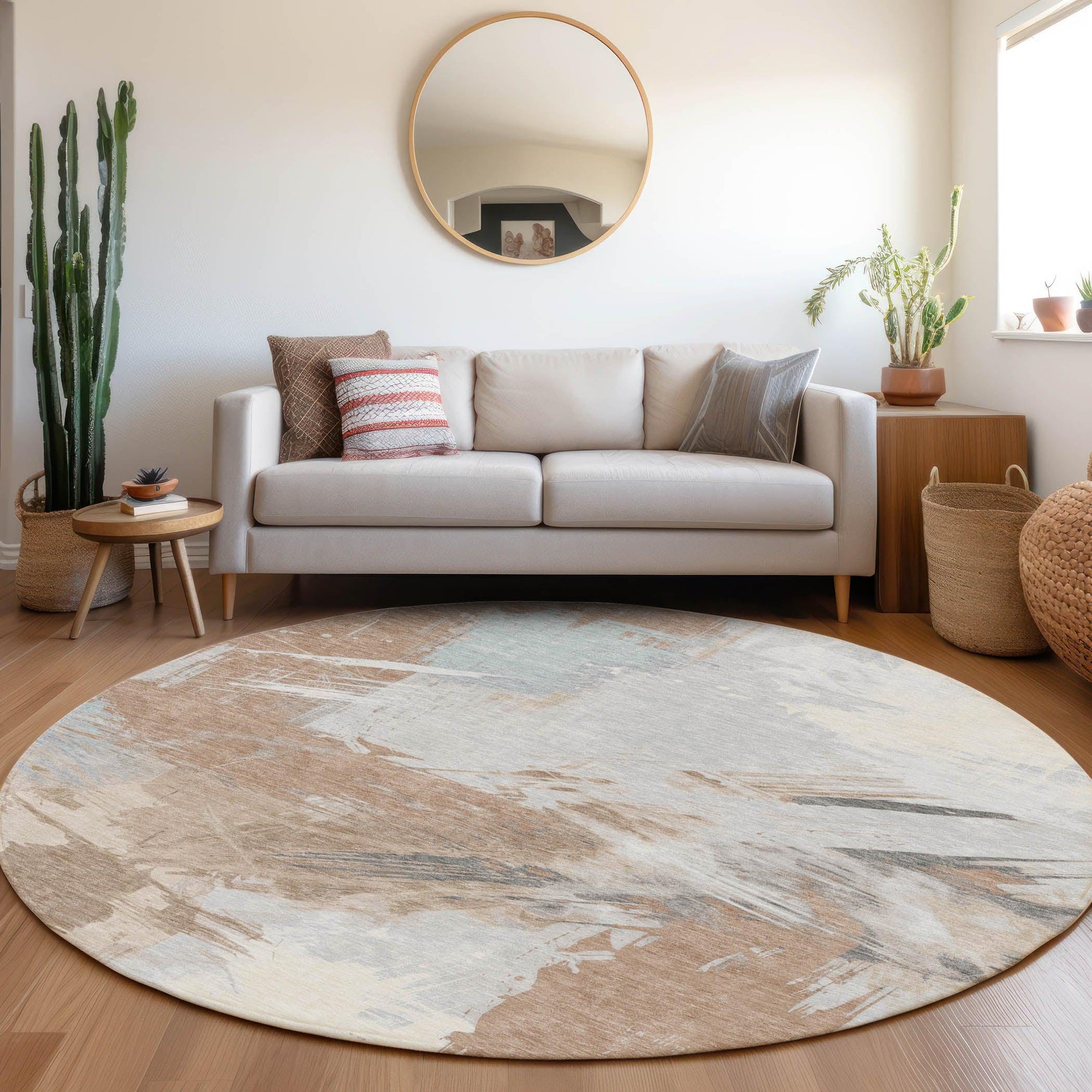 Addison Rugs Faerira Orange Washable Indoor-Outdoor Rug