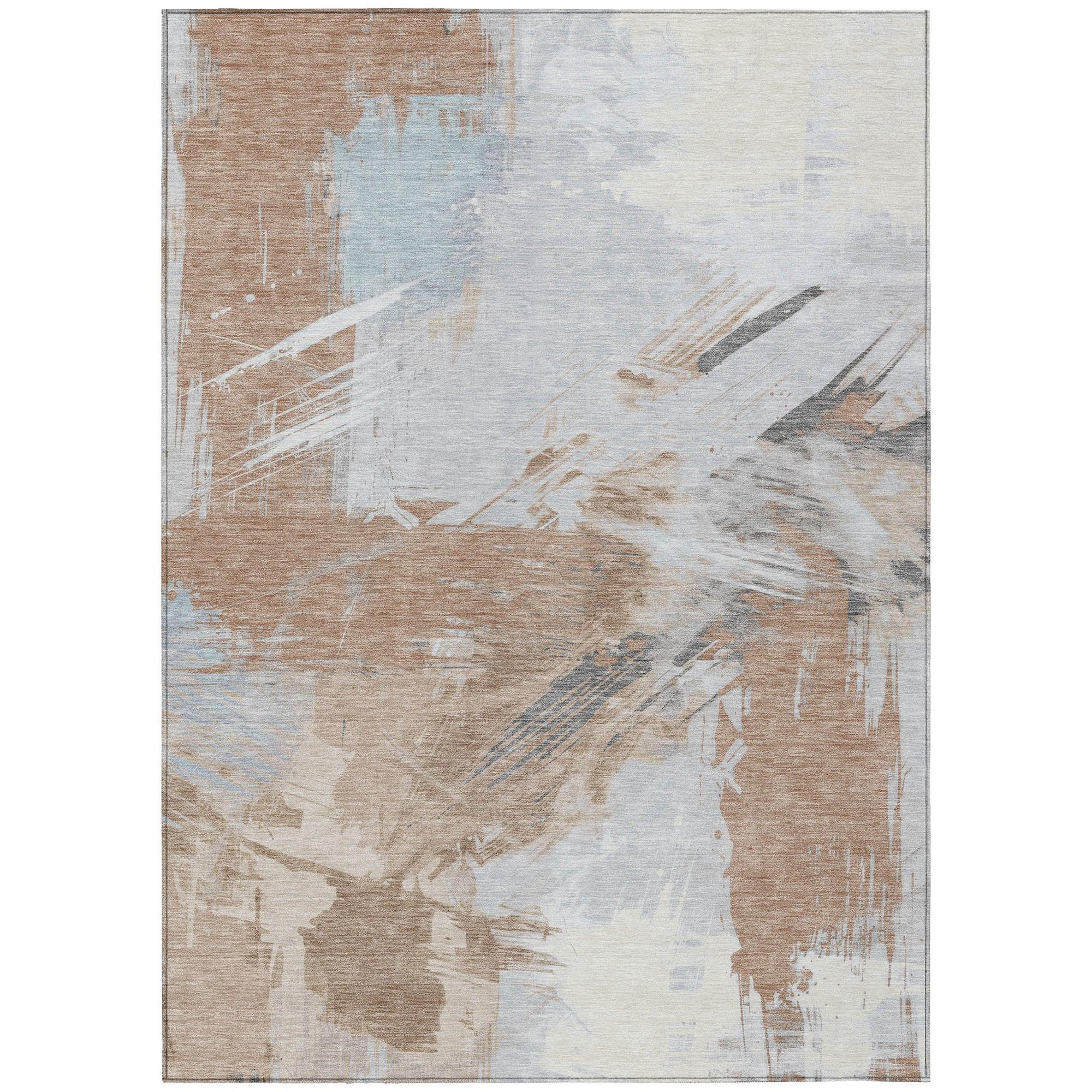 Addison Rugs Faerira Orange Washable Indoor-Outdoor Rug
