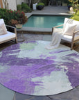 Addison Rugs Faerira Purple Washable Indoor-Outdoor Rug