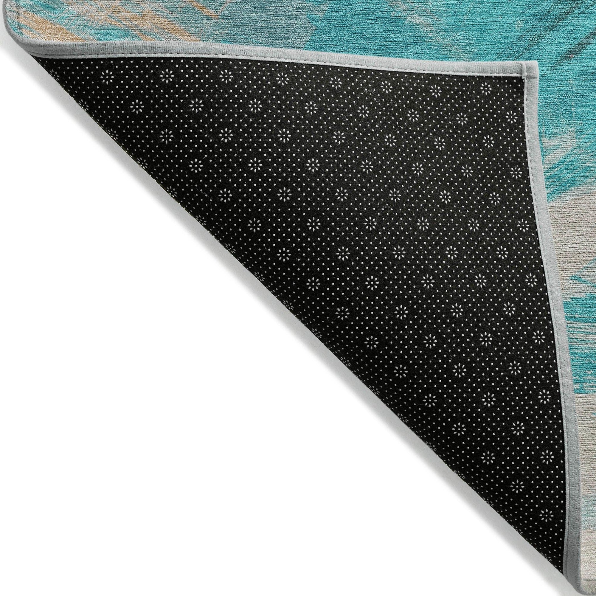 Addison Rugs Faerira Teal Washable Indoor-Outdoor Rug