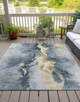Faerius Graphite Washable Indoor-Outdoor Rug