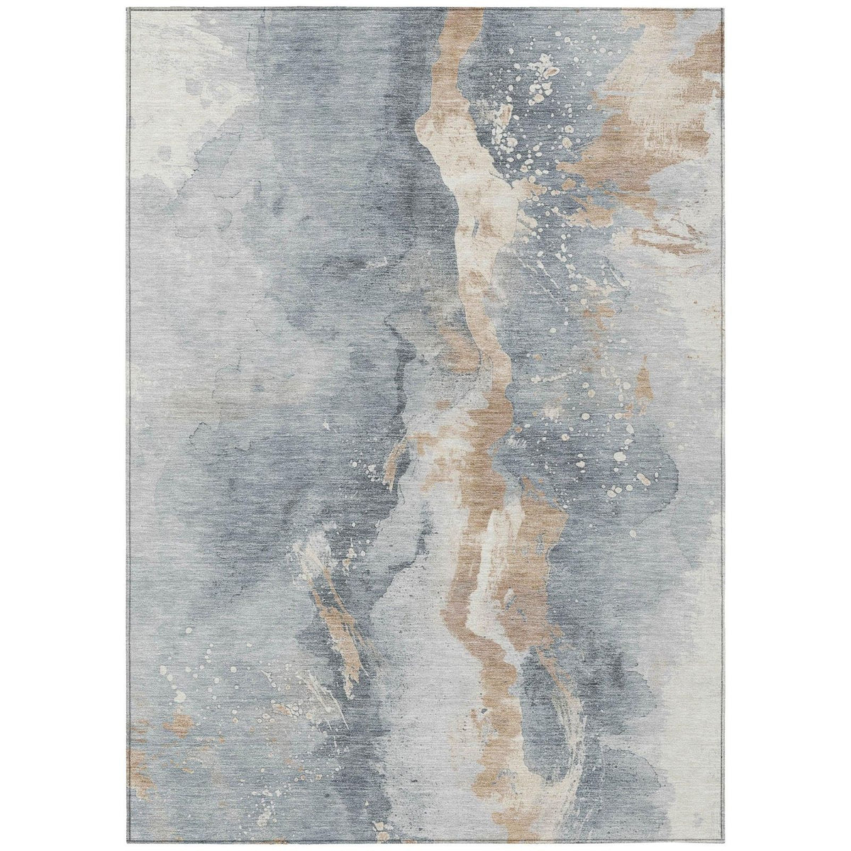 Addison Rugs Faerius Gray Washable Indoor-Outdoor Rug