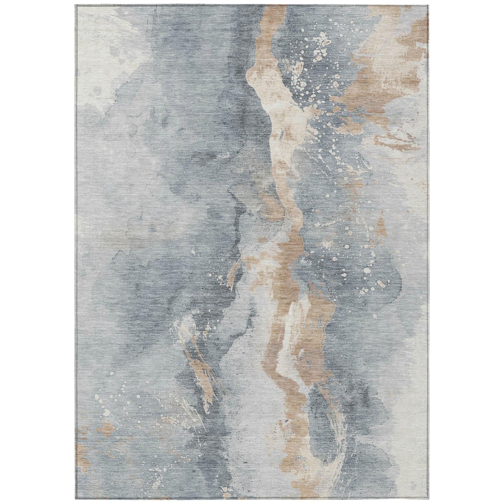 Addison Rugs Faerius Gray Washable Indoor-Outdoor Rug