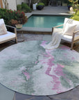 Addison Rugs Faerius Green Washable Indoor-Outdoor Rug