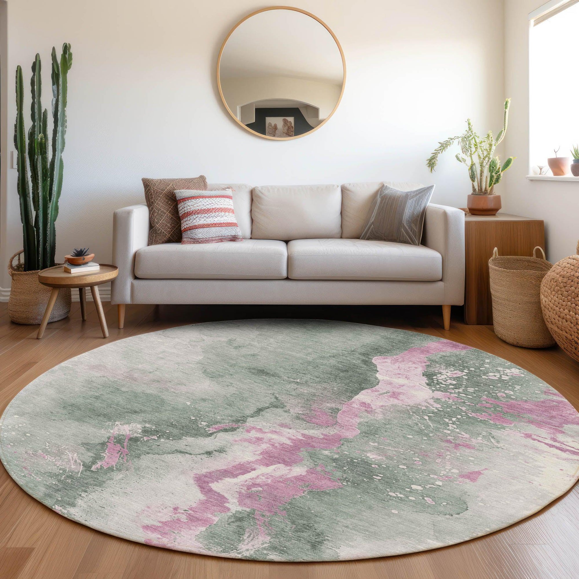 Addison Rugs Faerius Green Washable Indoor-Outdoor Rug