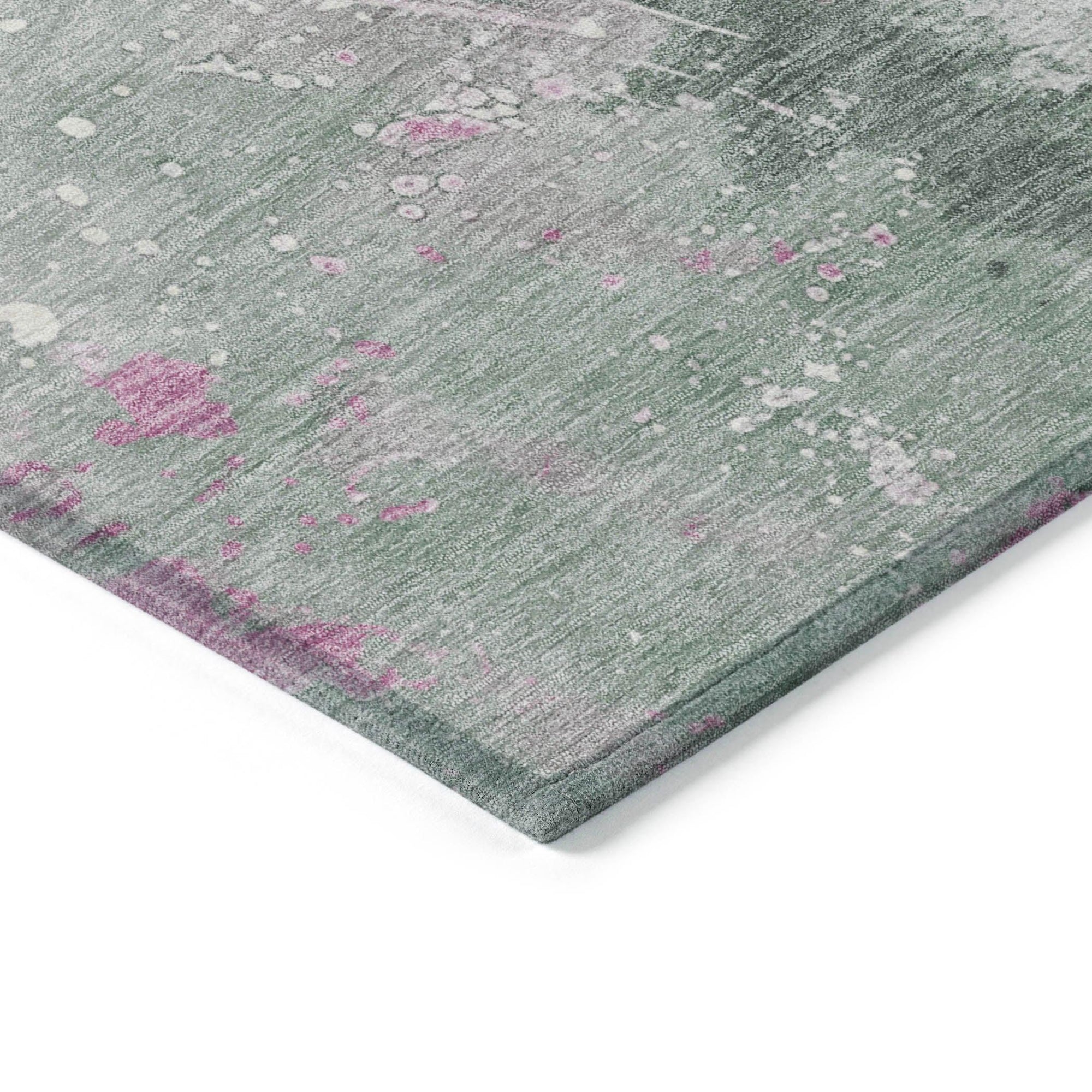 Addison Rugs Faerius Green Washable Indoor-Outdoor Rug