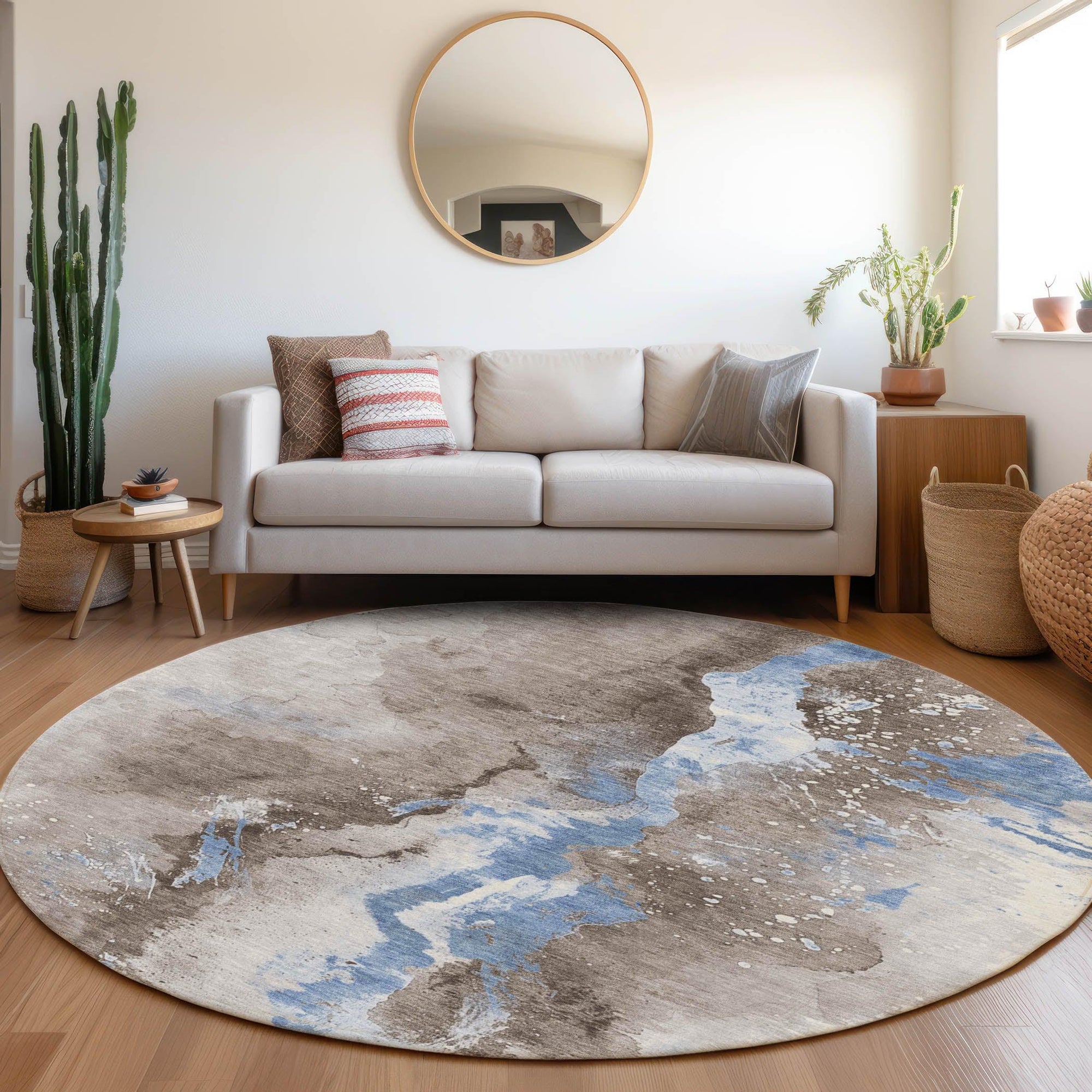 Addison Rugs Faerius Brown Washable Indoor-Outdoor Rug