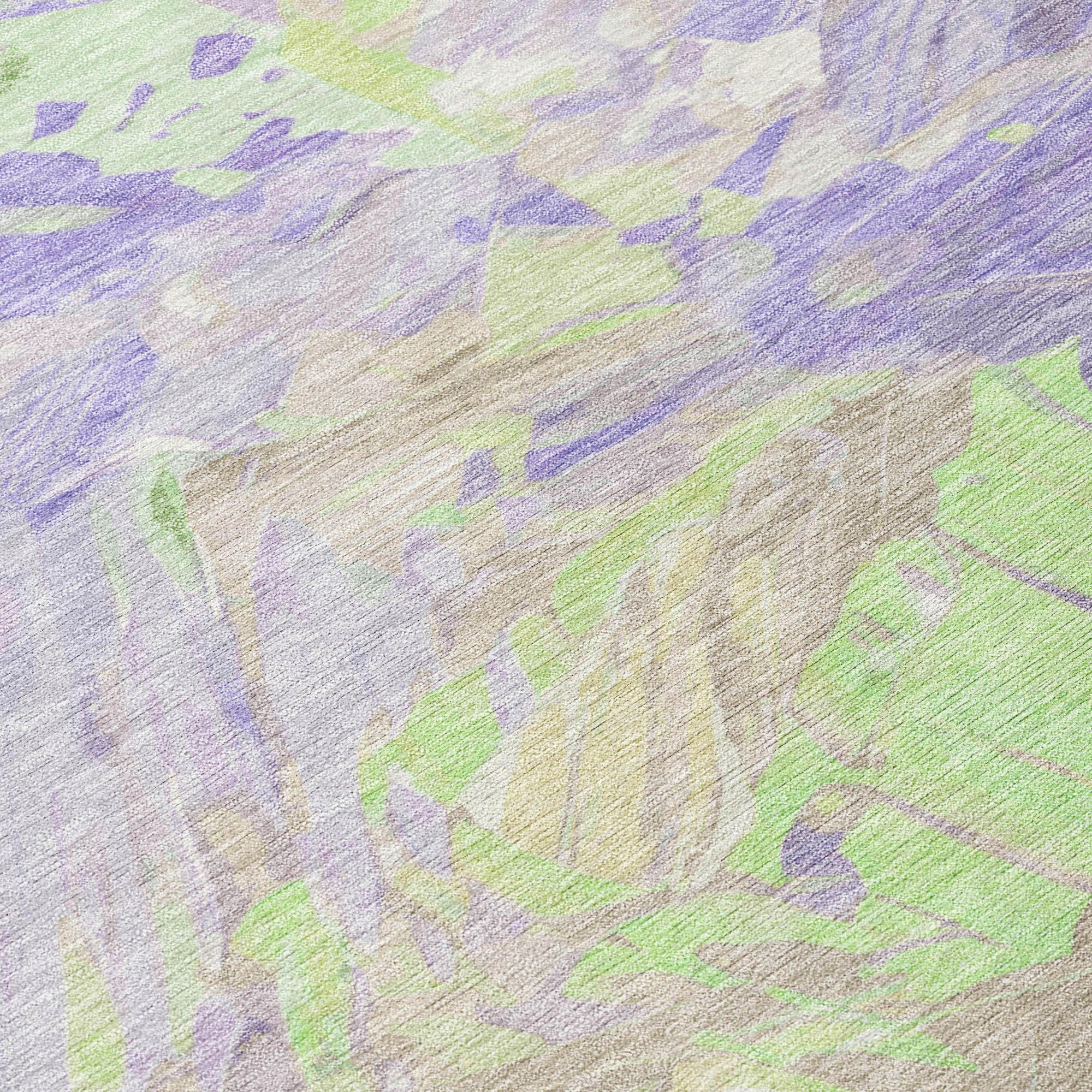 Addison Rugs Galain Purple Washable Indoor-Outdoor Rug