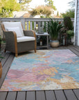 Addison Rugs Galain Teal Washable Indoor-Outdoor Rug