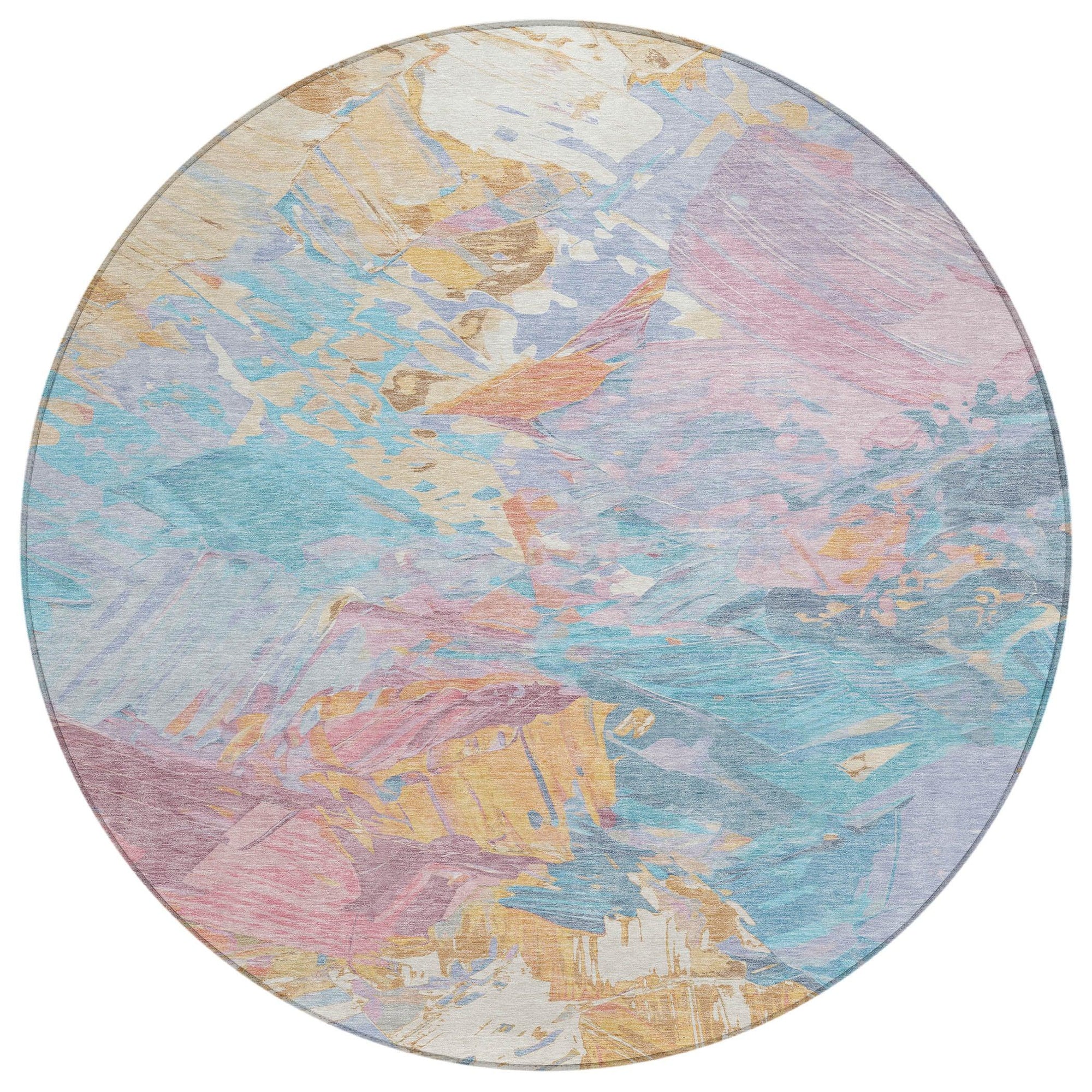 Addison Rugs Galain Teal Washable Indoor-Outdoor Rug