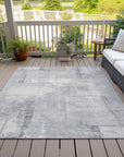 Addison Rugs Galanor Gray Washable Indoor-Outdoor Rug