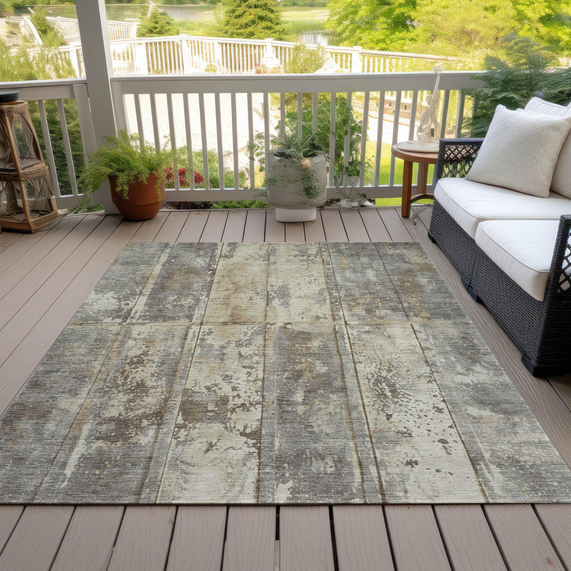 Addison Rugs Galara Beige Washable Indoor-Outdoor Rug