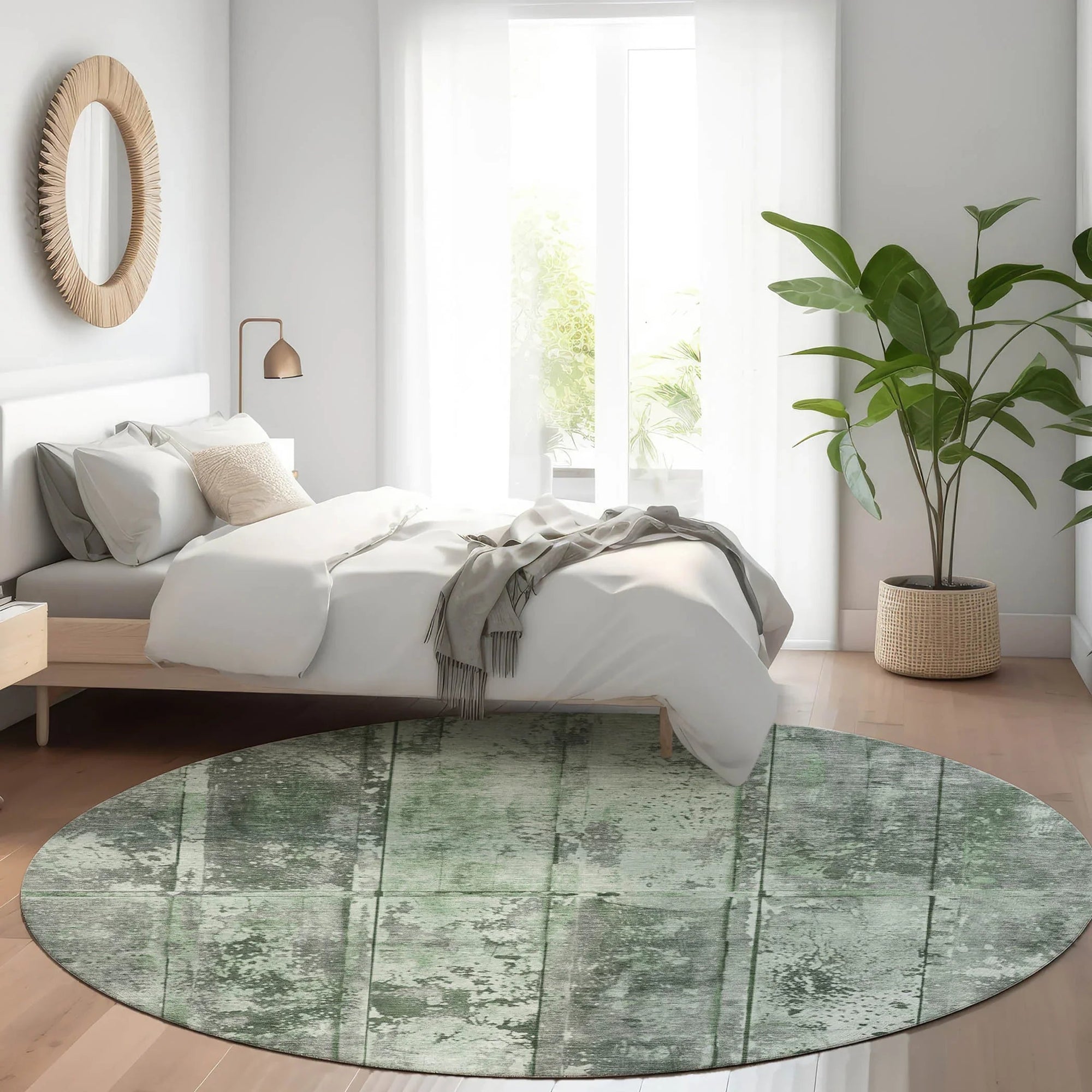 Addison Rugs Galara Green Washable Indoor-Outdoor Rug