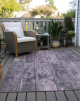 Addison Rugs Galara Purple Washable Indoor-Outdoor Rug