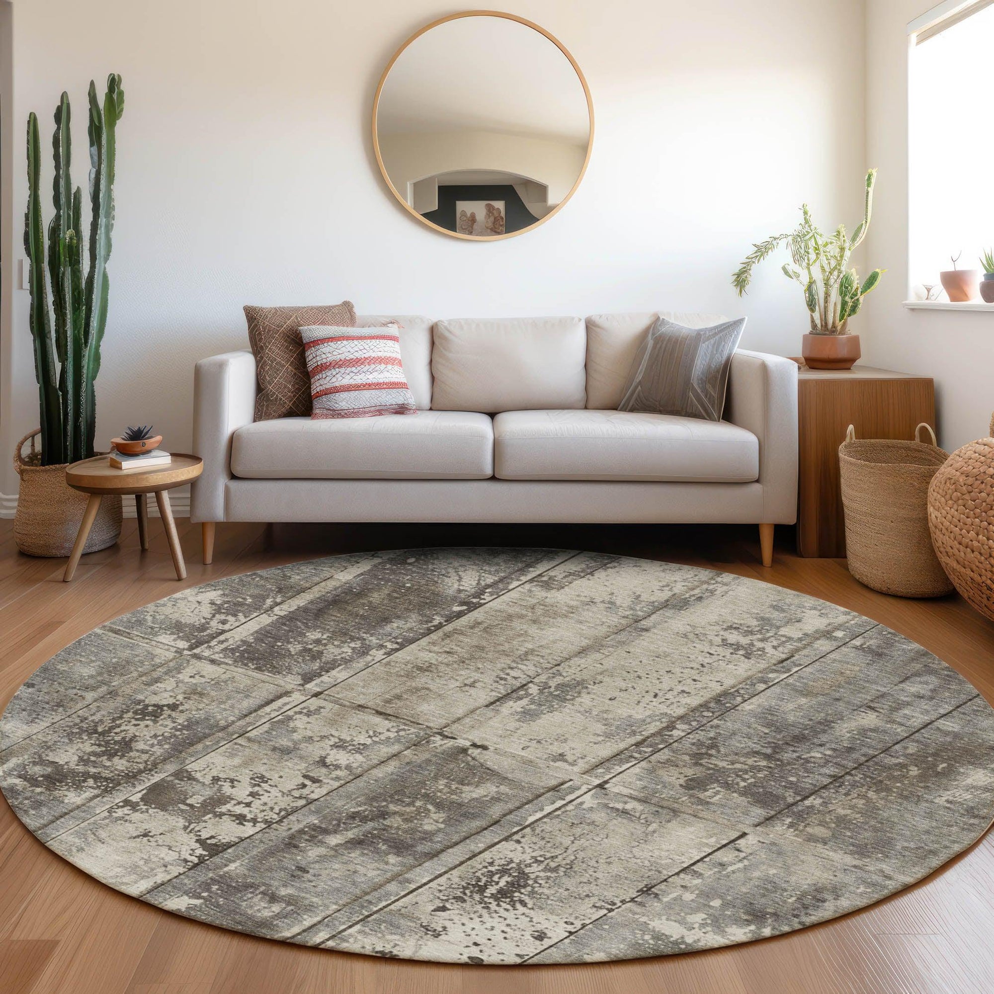 Addison Rugs Galara Brown Washable Indoor-Outdoor Rug