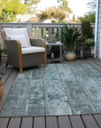 Addison Rugs Galara Teal Washable Indoor-Outdoor Rug
