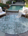 Addison Rugs Galara Teal Washable Indoor-Outdoor Rug