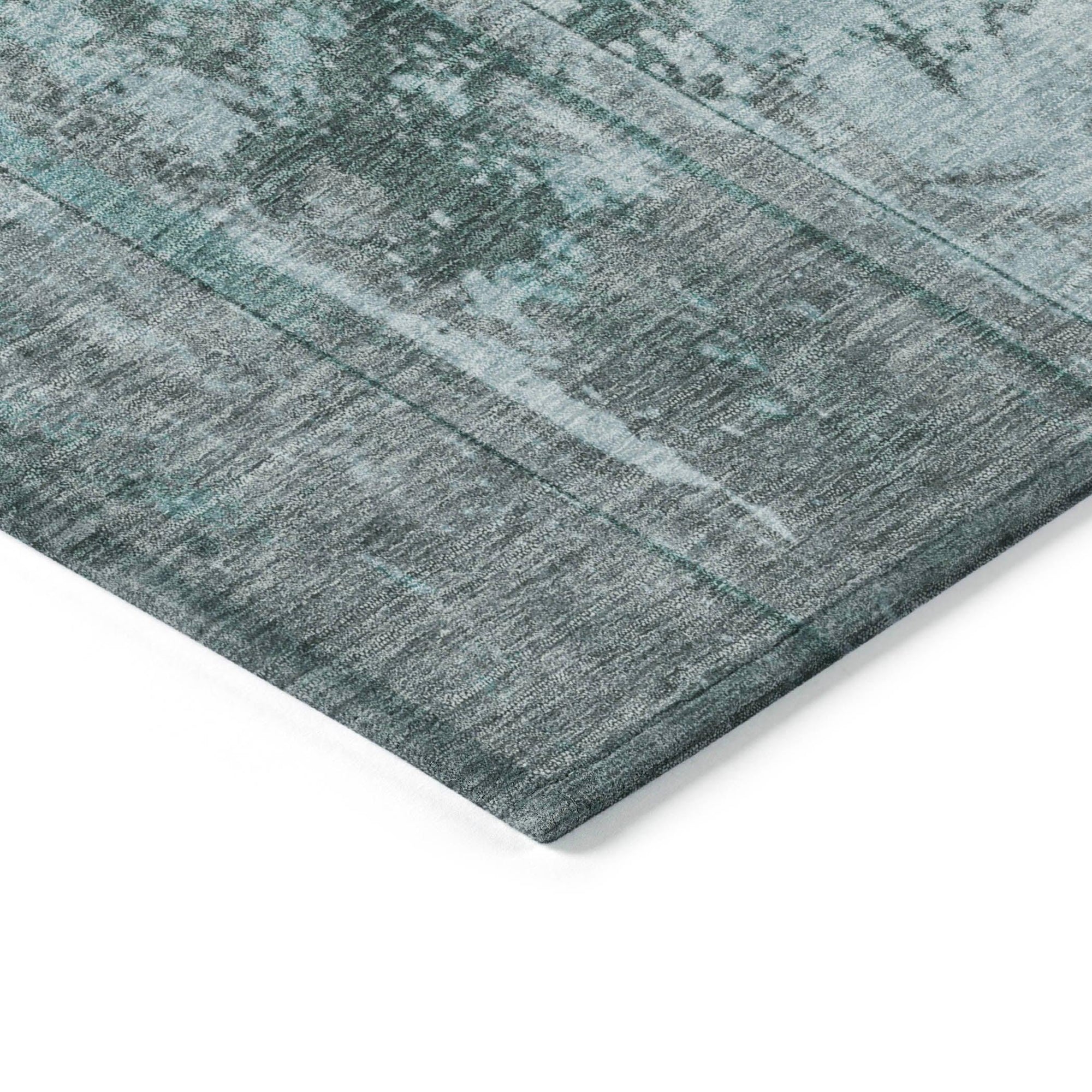 Addison Rugs Galara Teal Washable Indoor-Outdoor Rug