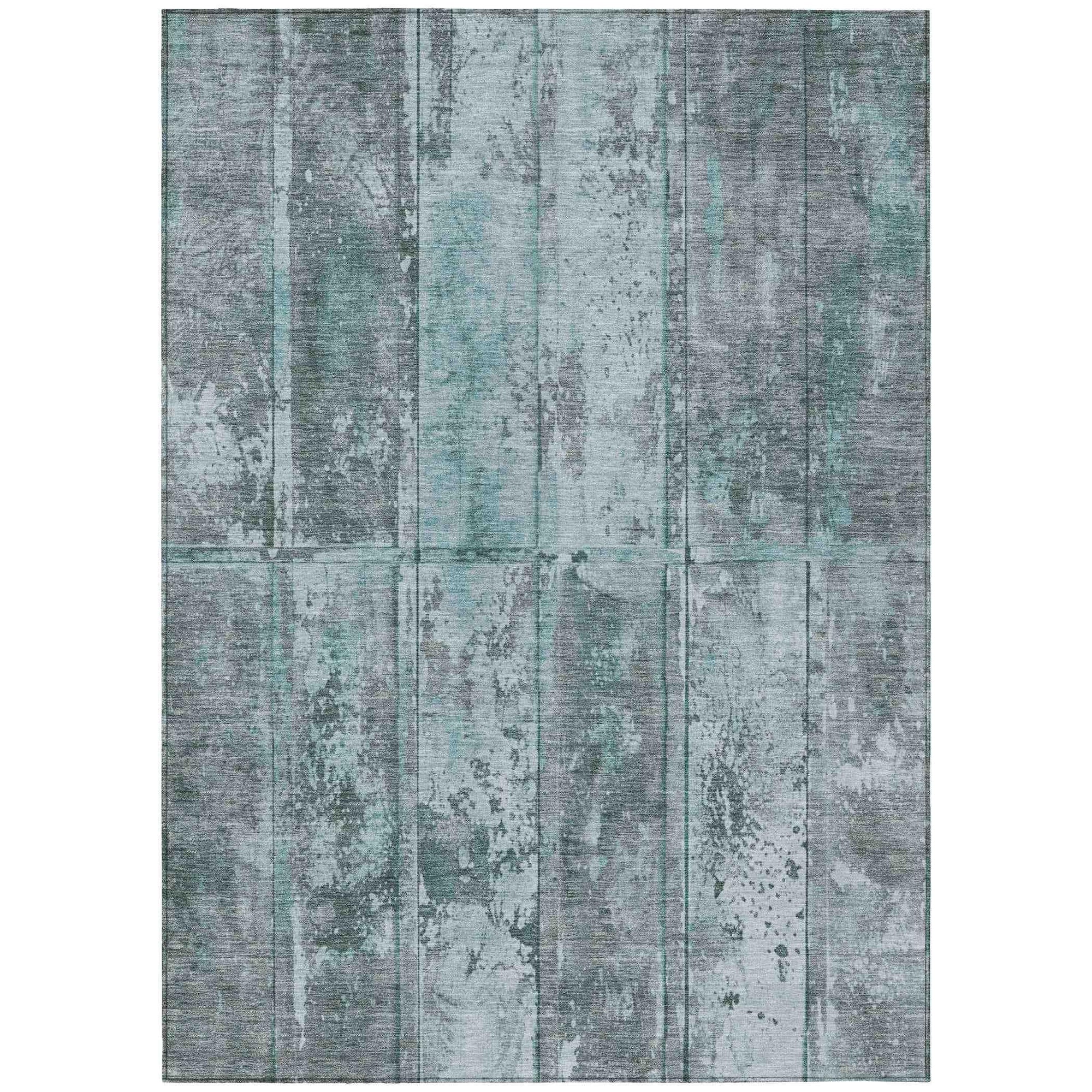 Addison Rugs Galara Teal Washable Indoor-Outdoor Rug