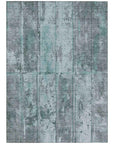 Addison Rugs Galara Teal Washable Indoor-Outdoor Rug