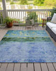 Addison Rugs Galaris Blue Washable Indoor-Outdoor Rug