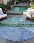 Addison Rugs Galaris Blue Washable Indoor-Outdoor Rug