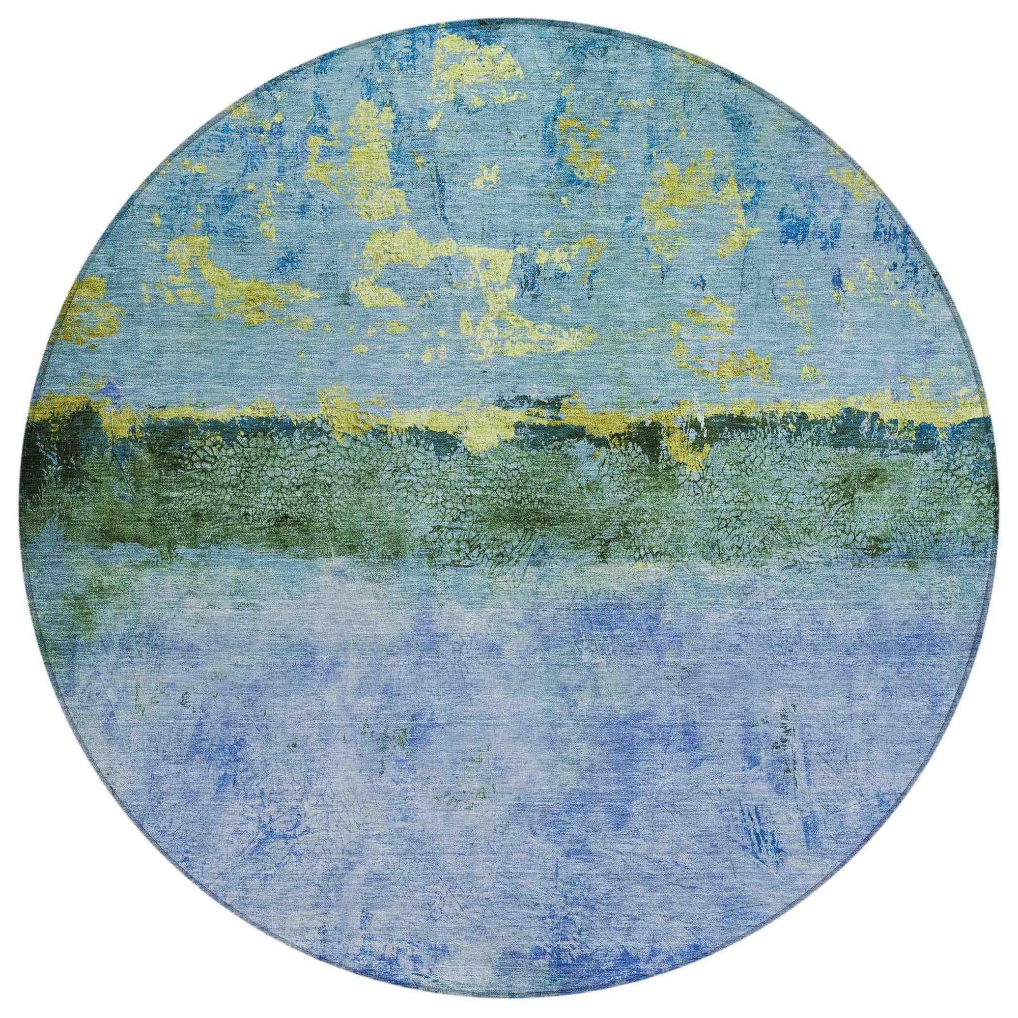Addison Rugs Galaris Blue Washable Indoor-Outdoor Rug