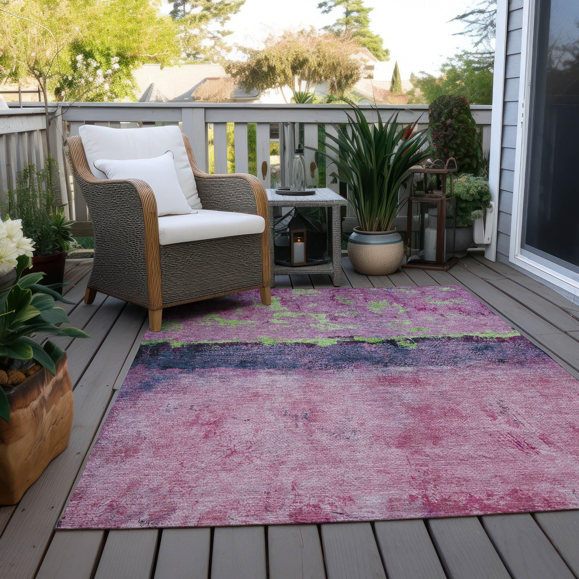 Addison Rugs Galaris Pink Washable Indoor-Outdoor Rug