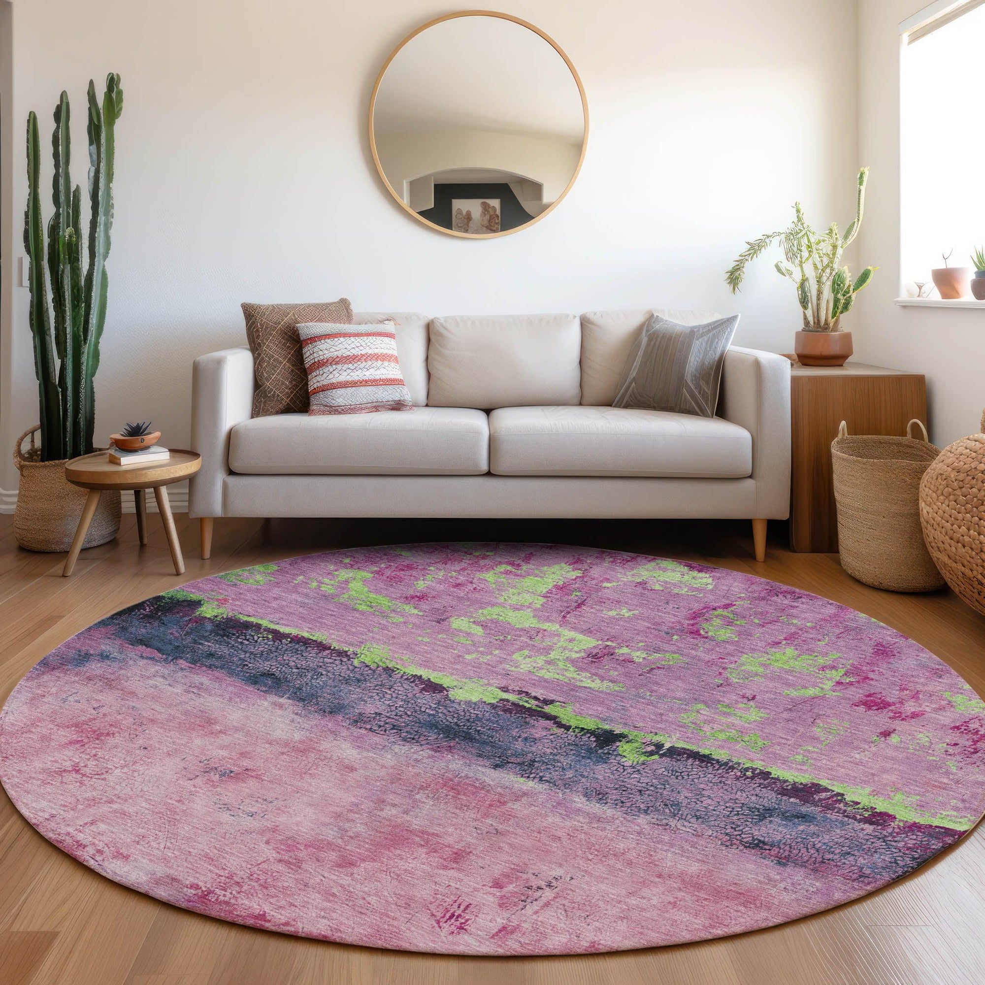 Addison Rugs Galaris Pink Washable Indoor-Outdoor Rug