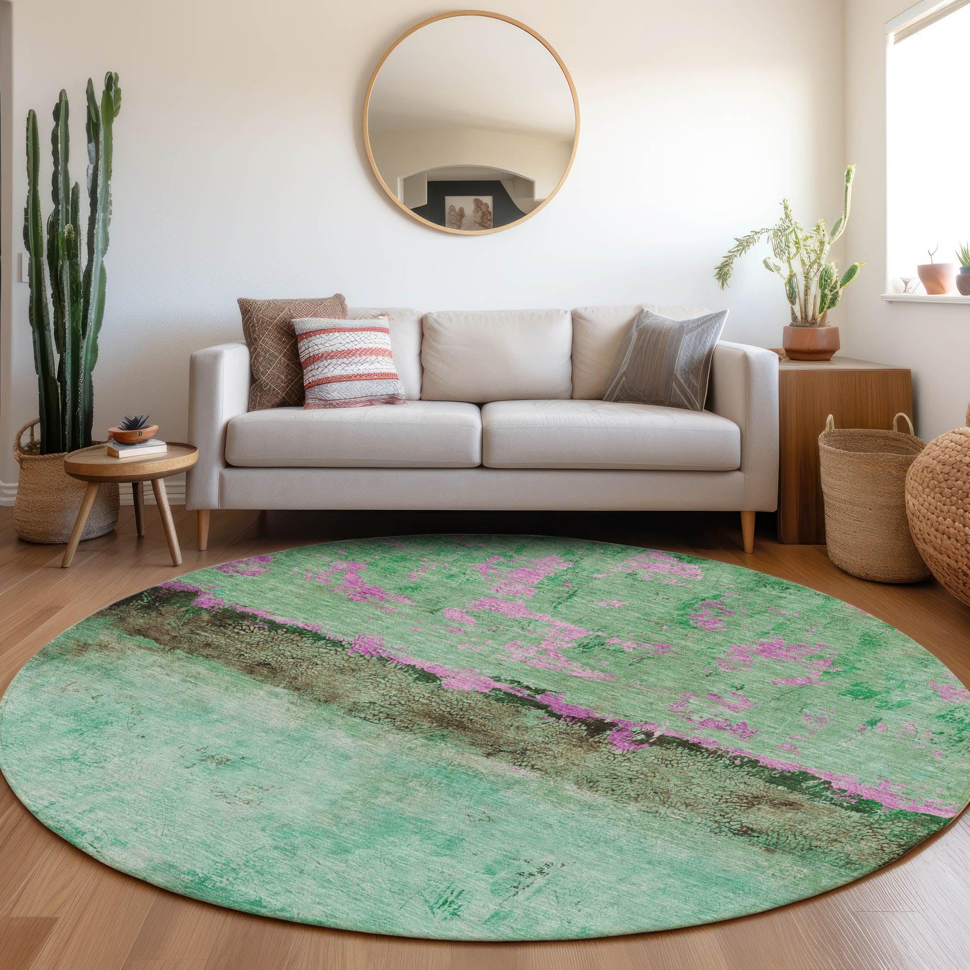 Addison Rugs Galaris Green Washable Indoor-Outdoor Rug