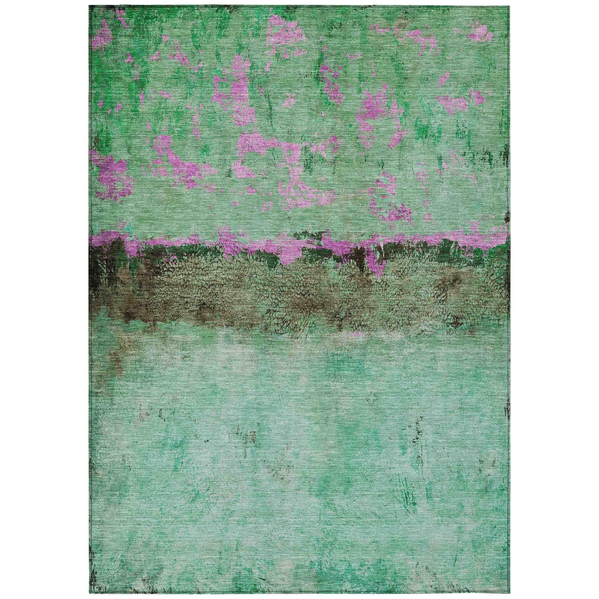 Addison Rugs Galaris Green Washable Indoor-Outdoor Rug