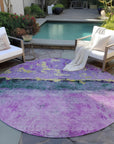 Addison Rugs Galaris Plum Washable Indoor-Outdoor Rug