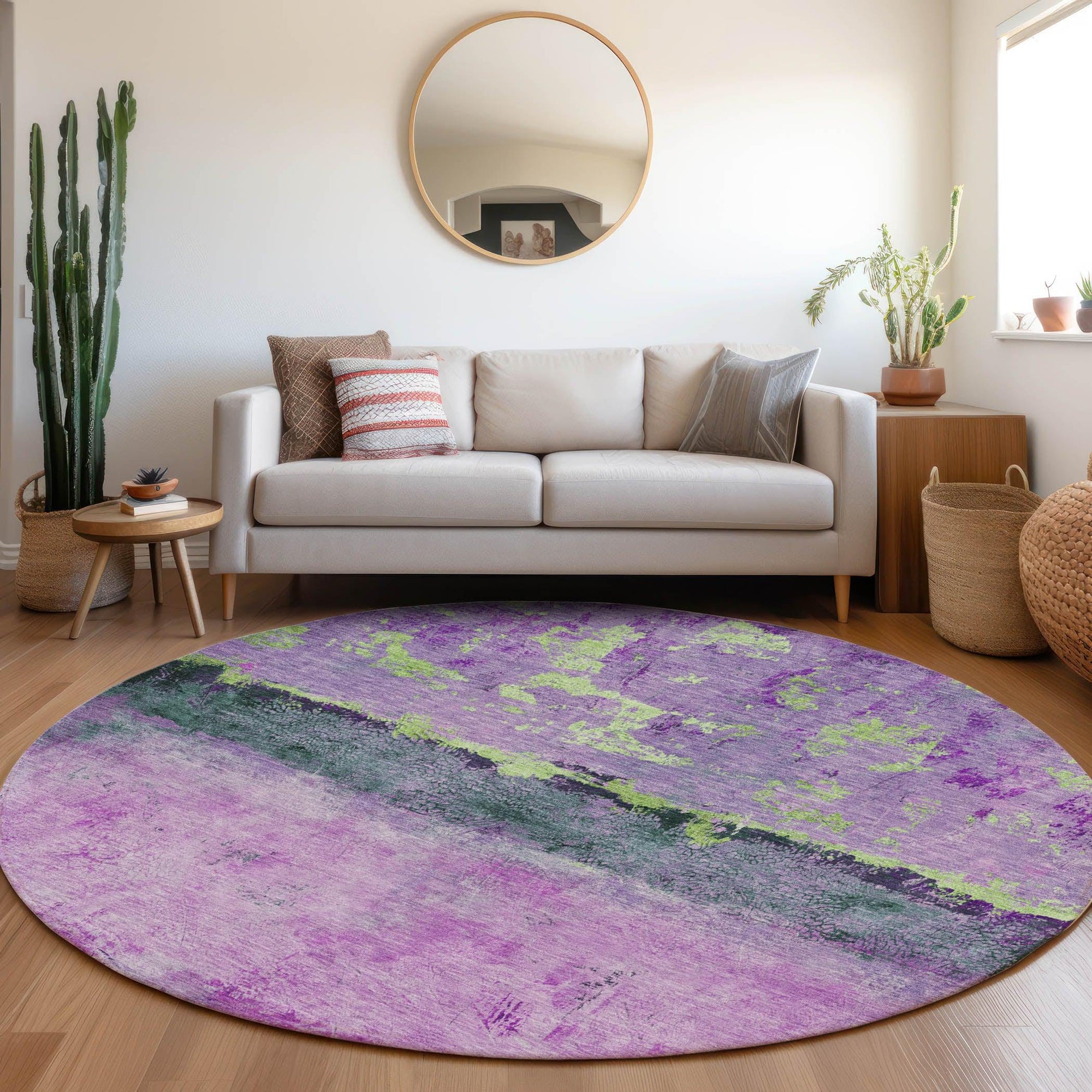 Addison Rugs Galaris Purple Washable Indoor-Outdoor Rug