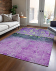 Addison Rugs Galaris Purple Washable Indoor-Outdoor Rug