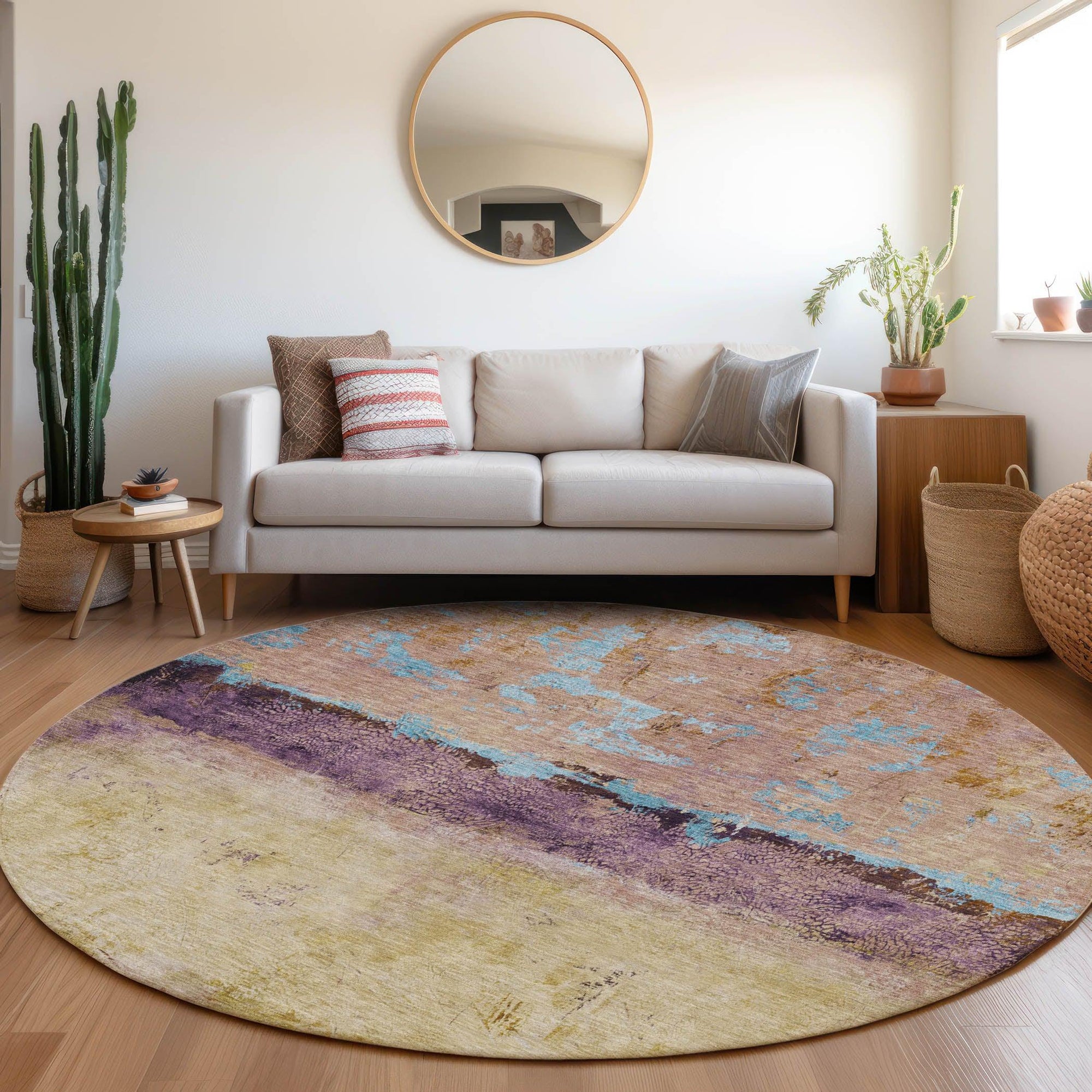Addison Rugs Galaris Orange Washable Indoor-Outdoor Rug