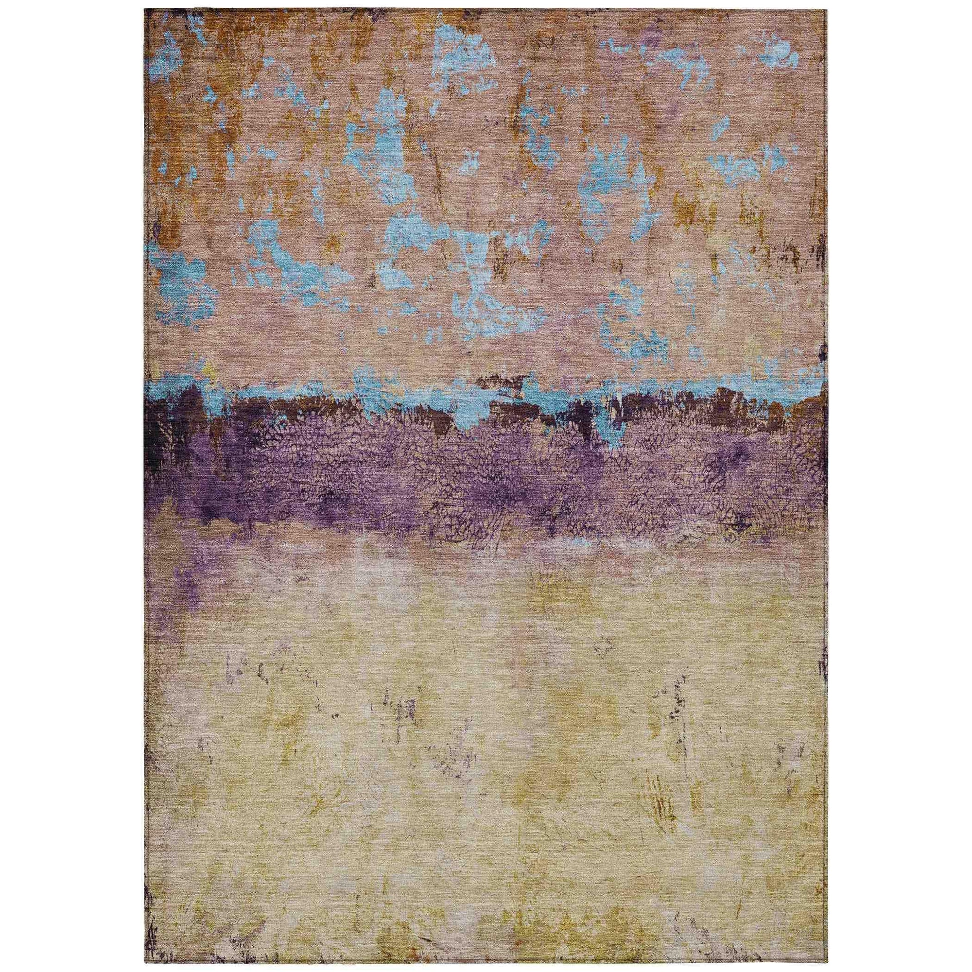 Addison Rugs Galaris Orange Washable Indoor-Outdoor Rug