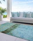 Addison Rugs Galaris Teal Washable Indoor-Outdoor Rug