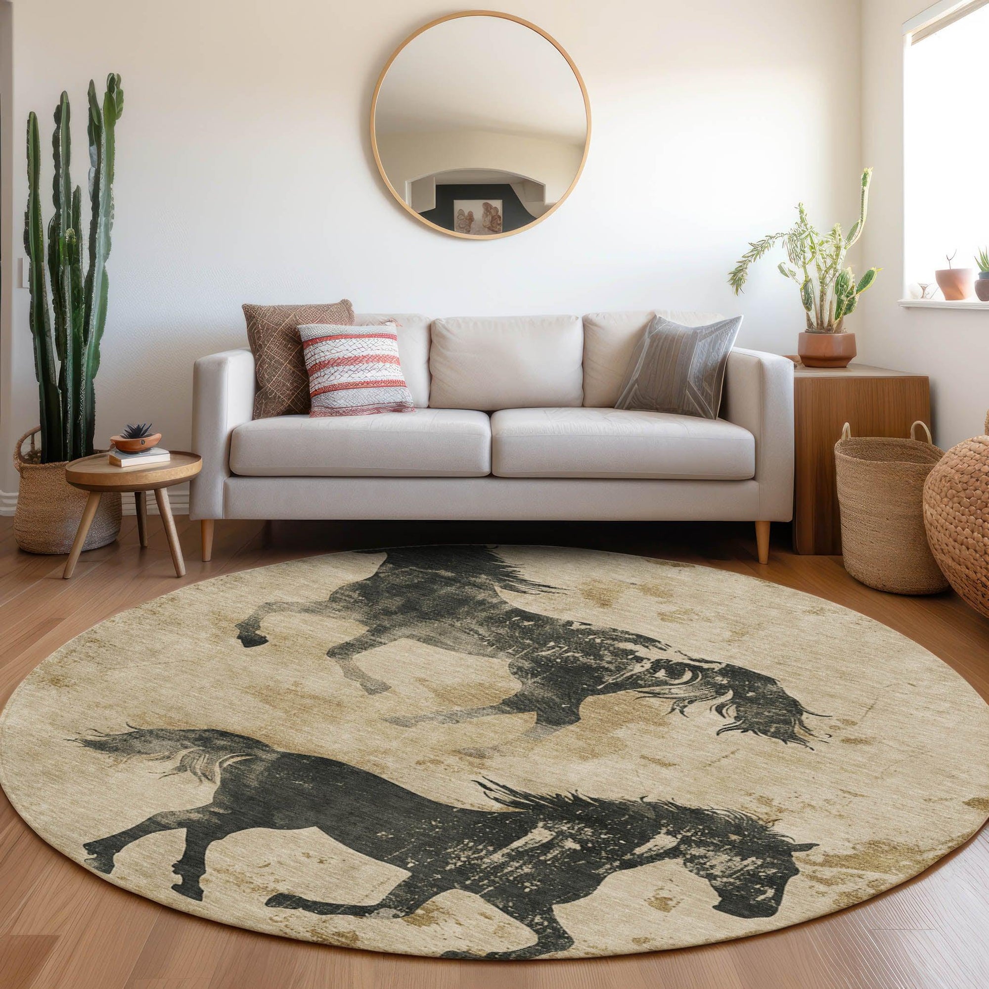 Addison Rugs Galas Brown Washable Indoor-Outdoor Rug