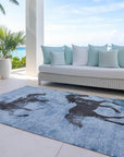 Addison Rugs Galas Blue Washable Indoor-Outdoor Rug
