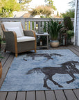 Addison Rugs Galas Blue Washable Indoor-Outdoor Rug